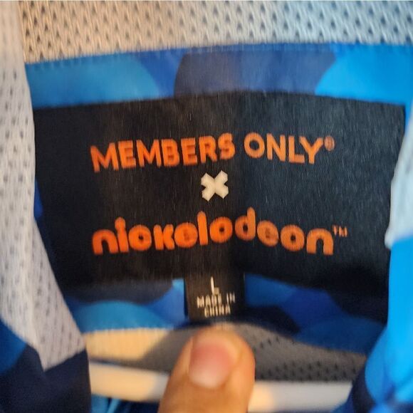 Men's Members Only "Nickelodeon" full zip jacket, size Large - Picture 2 of 6
